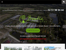 Tablet Screenshot of pepinieres-boutin.com